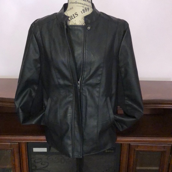 Larry Levine leather jacket size XL - Picture 1 of 10